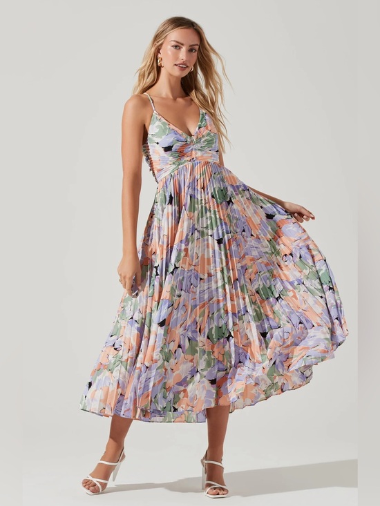 Astr Dresses & Skirts - ASTR the Label Blythe Floral Plisse Midi Dress